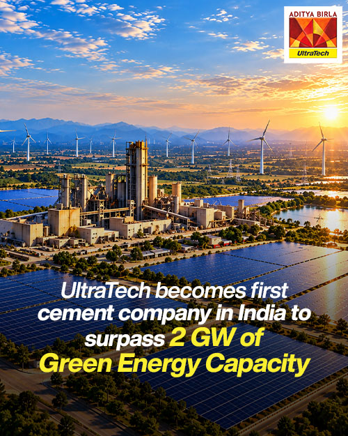 UltraTech becomes first cement company in India to surpass 2 gigawatts of green energy capacity