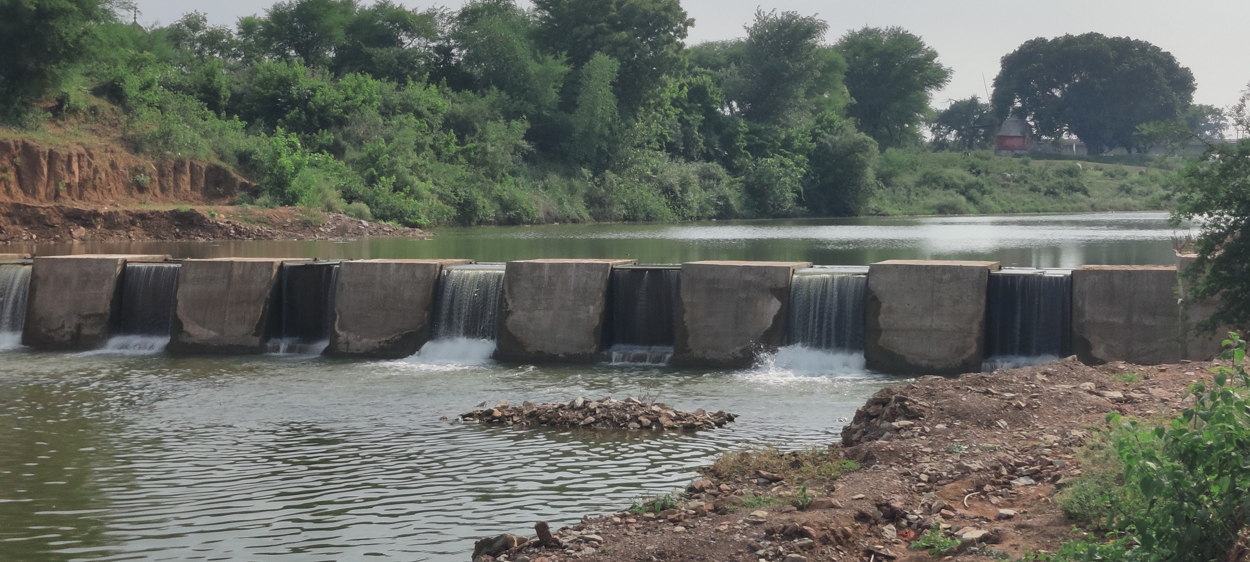 Maihar Cement Works helps build a check dam to benefit 10 villages
