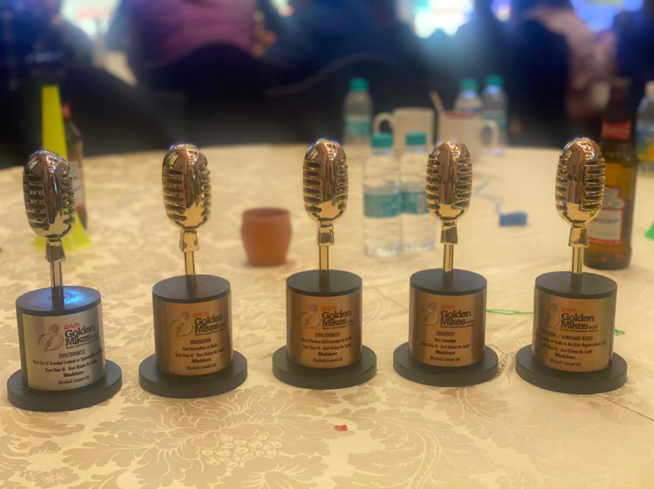 UltraTech bags 5 trophies at the E4M's Radio Advertising Awards