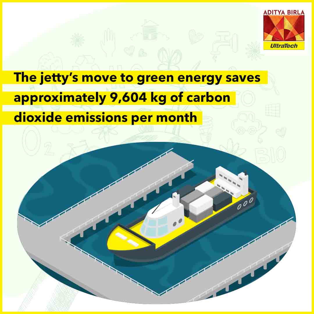 UltraTech's Jetty in Ratnagiri Transitions to 100% Renewable Energy