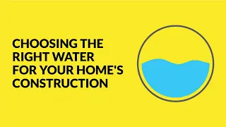 Choosing The Right Water For Construction (Expert Construction Tips) | English | UltraTech Cement