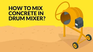 How To Mix Concrete in Drum Mixer? | Mixing Concrete| English | UltraTech Cement