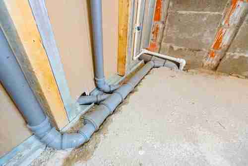 Exposed plumbing grey PVC pipes  | UltraTech