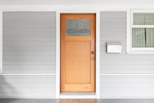 Wooden Door with Decorative Glass Paneling | UltraTech