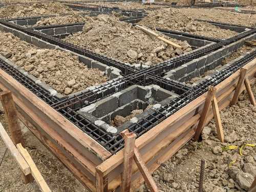 Grillage Foundation Under Construction | UltraTech