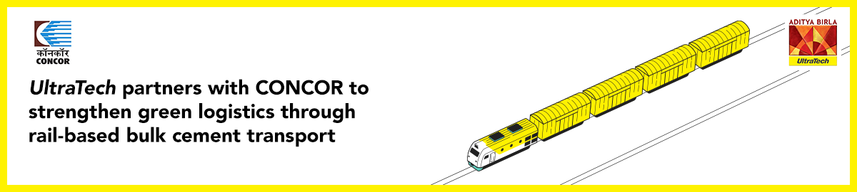 UltraTech partners with CONCOR to strengthen green logistics through rail-based bulk cement transport