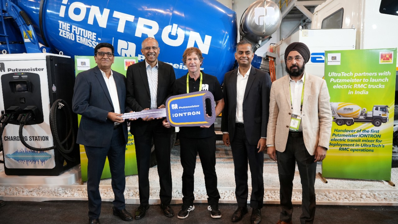 UltraTech partners with Putzmeister to induct electric transit mixers into its Ready-Mix Concrete (RMC) operations