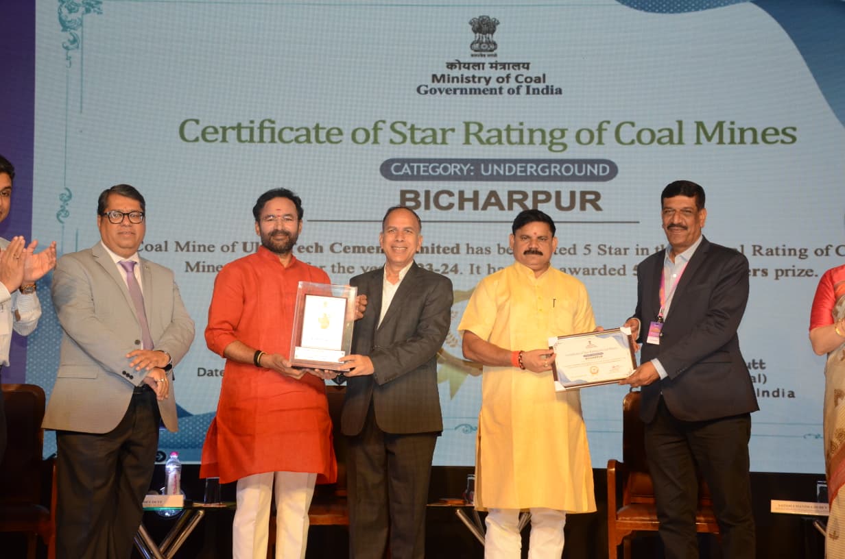 UltraTech’s mine awarded Five-Star rating by the Ministry of Coal for operational excellence