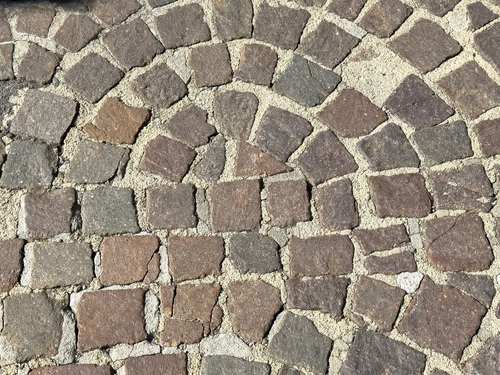 Old stone pavement texture with curved pattern | Ultratech