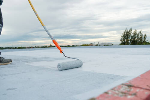 Worker Doing Liquid Waterproofing Membrane | UltraTech Cement 