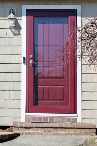 Black Fiberglass Door with Glass Panels | UltraTech