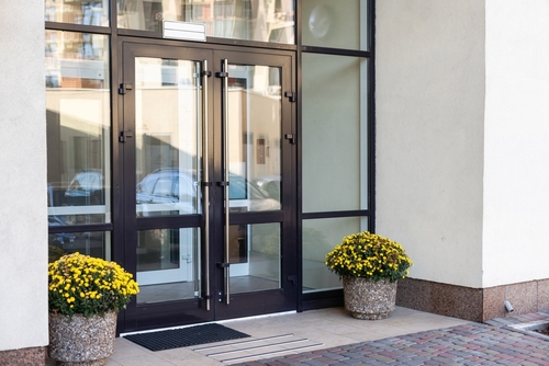 Wooden Double Door with Glass Panels | UltraTech