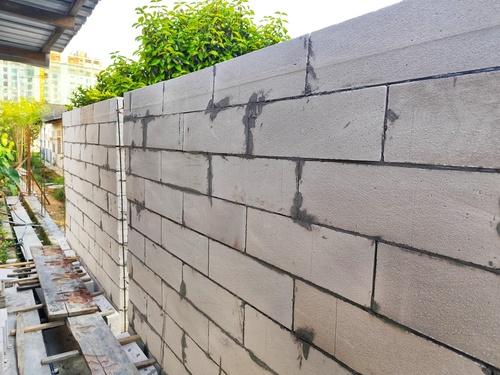 Solid Concrete Boundary Wall