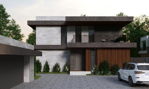 Modern luxury home with sleek facade | Ultratech