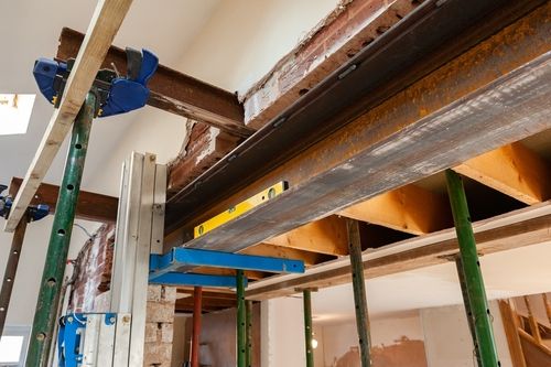 Steel Needles Used To Support a Structural Load Bearing | UltraTech Cement