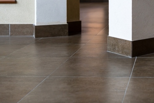 Granite Tile Skirting done in a Building Interior Design | UltraTech Cement