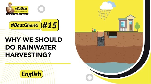 Infographic explaining Rain Water Harvesting Steps to save Rain Water Efficiently | UltraTech