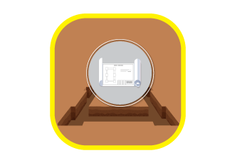 Layout marking : step 6- marking work is done according to your homes plan