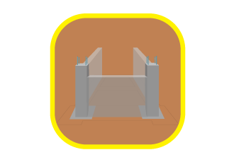 Layout marking : step 2-  size and positioning of the walls