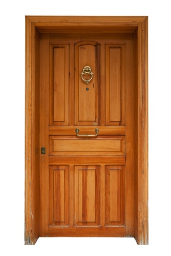 Peetal ke handle wala lakdi ka panel door